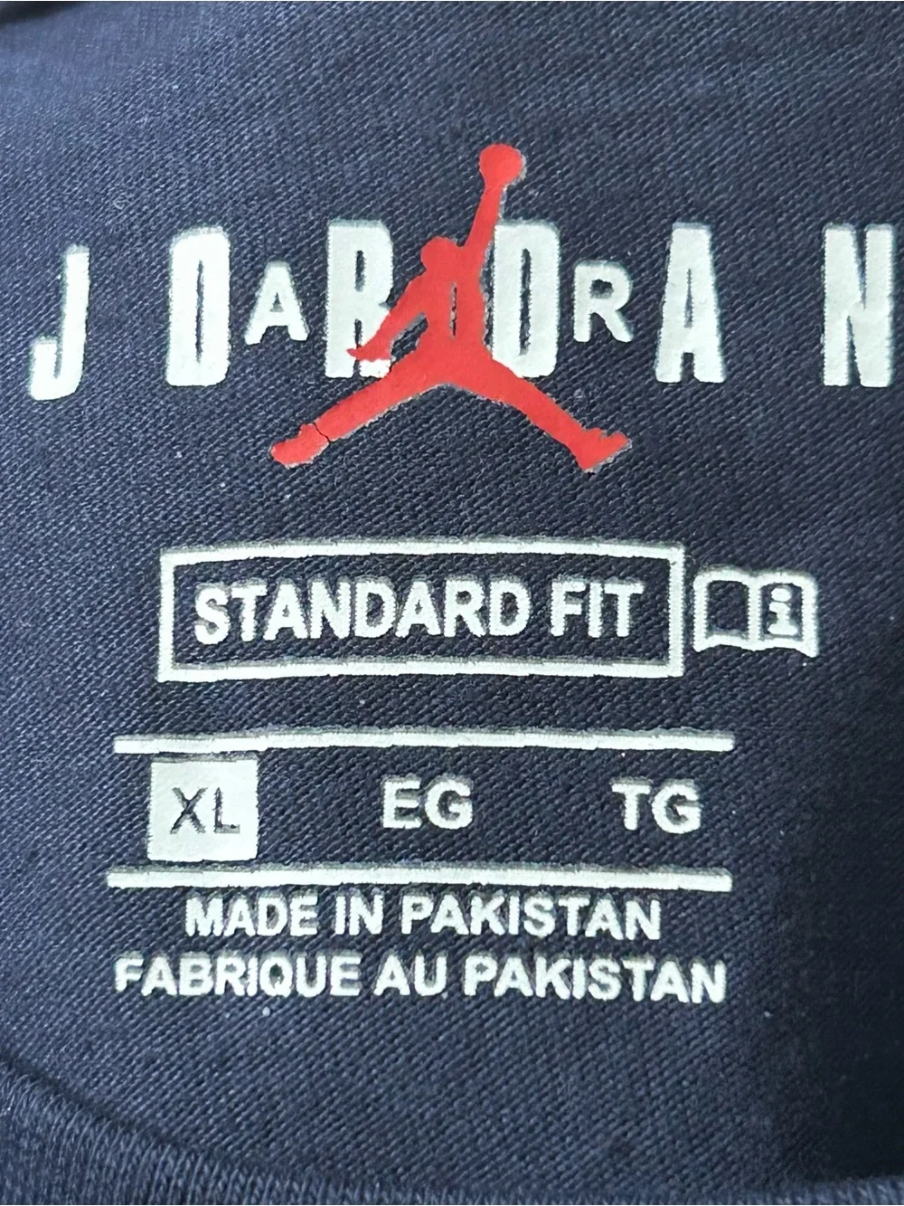 Nike Jordan Men's Navy Blue T-Shirt Size Extra Large Jumpman Logo DC7485-410